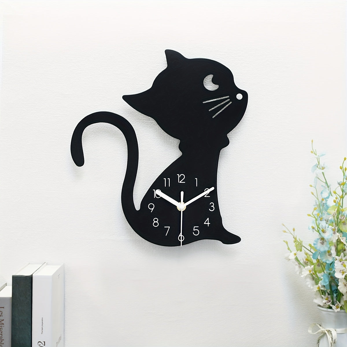 ModernPaws - Orologio da Parete Creativo per Gatti per Interni Eleganti