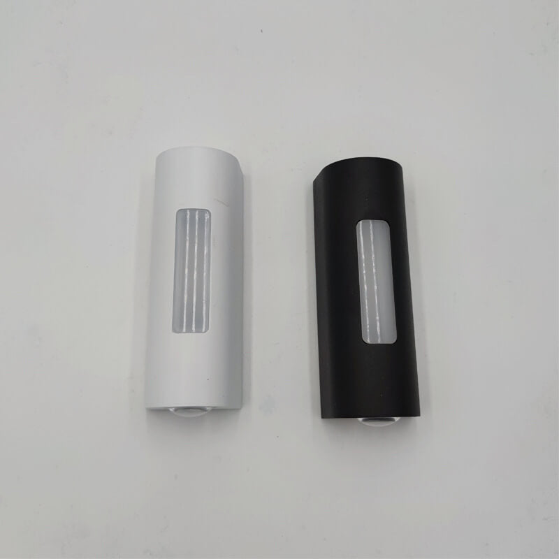 Luminária de parede exterior cilíndrica LED minimalista moderna