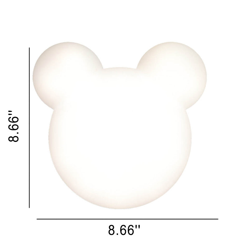 Lámpara de pared LED minimalista con forma de oso de dibujos animados