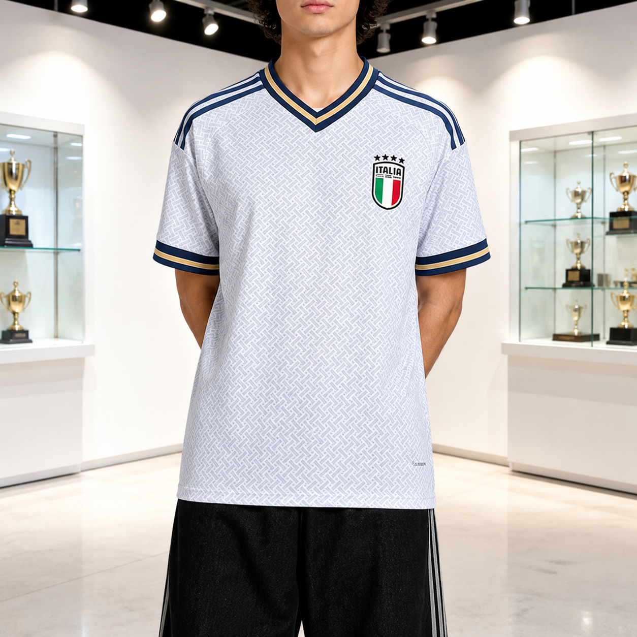 Maglia Italia Mondiali 2026 Uomo Maglia da Calcio Sportiva T-Shirt1