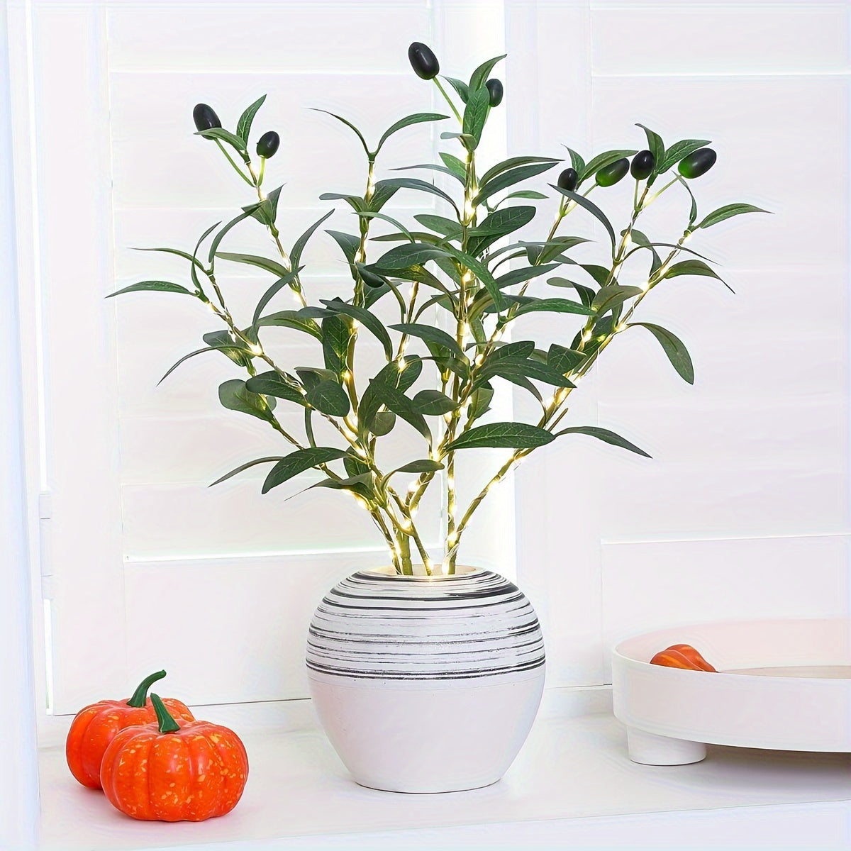 LumiTak - Olive Branch LED Table Lamp Decorative