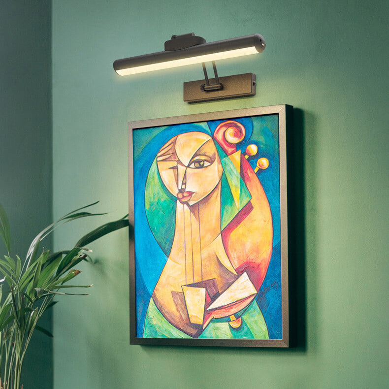 Candeeiro de parede LED minimalista ajustável em forma de barra para casa de banho