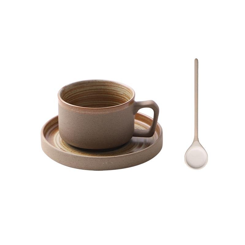 Set de 3 piezas Taza de café y taza de té de cerámica