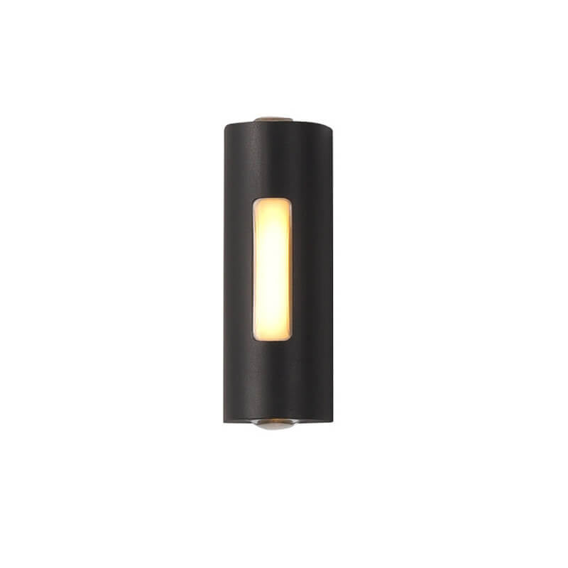 Luminária de parede exterior cilíndrica LED minimalista moderna
