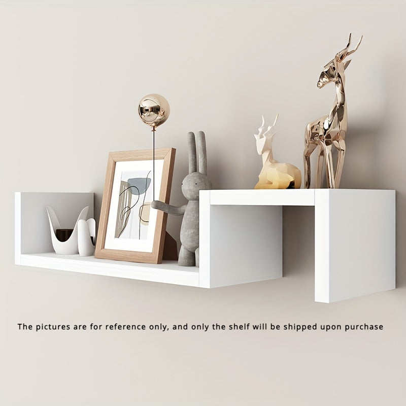WoodRack - Minimalist Wooden Wall-Mounted Storage Rack for Living Rooms and Bedrooms