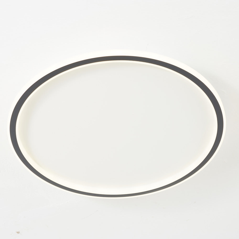 LunaNova - Lampada da soffitto LED rotonda moderna in metallo/acrilico