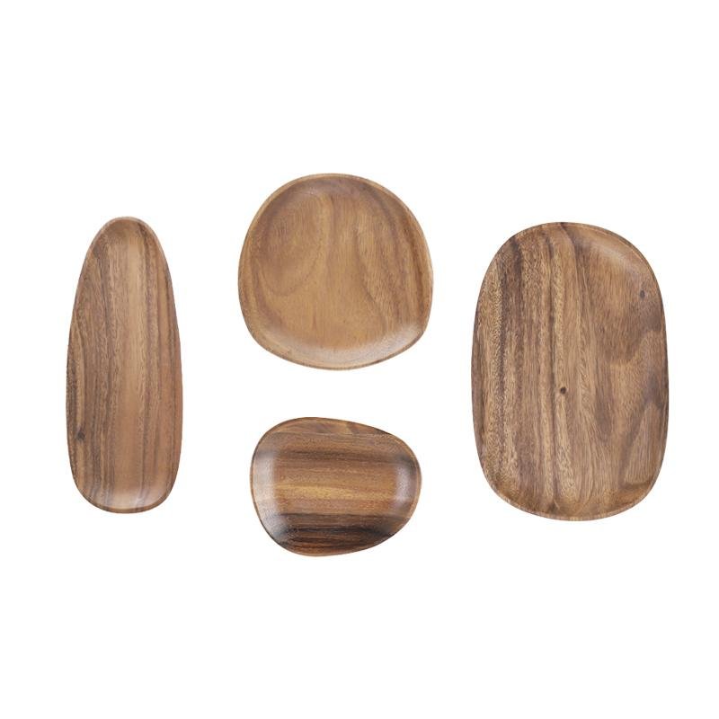 Set de 4 piezas de tablas de servir y comer de madera