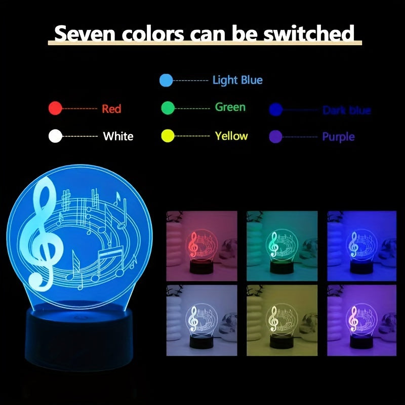 MusicLight - Modern Acrylic Table Lamp with Touch Control and USB Connection