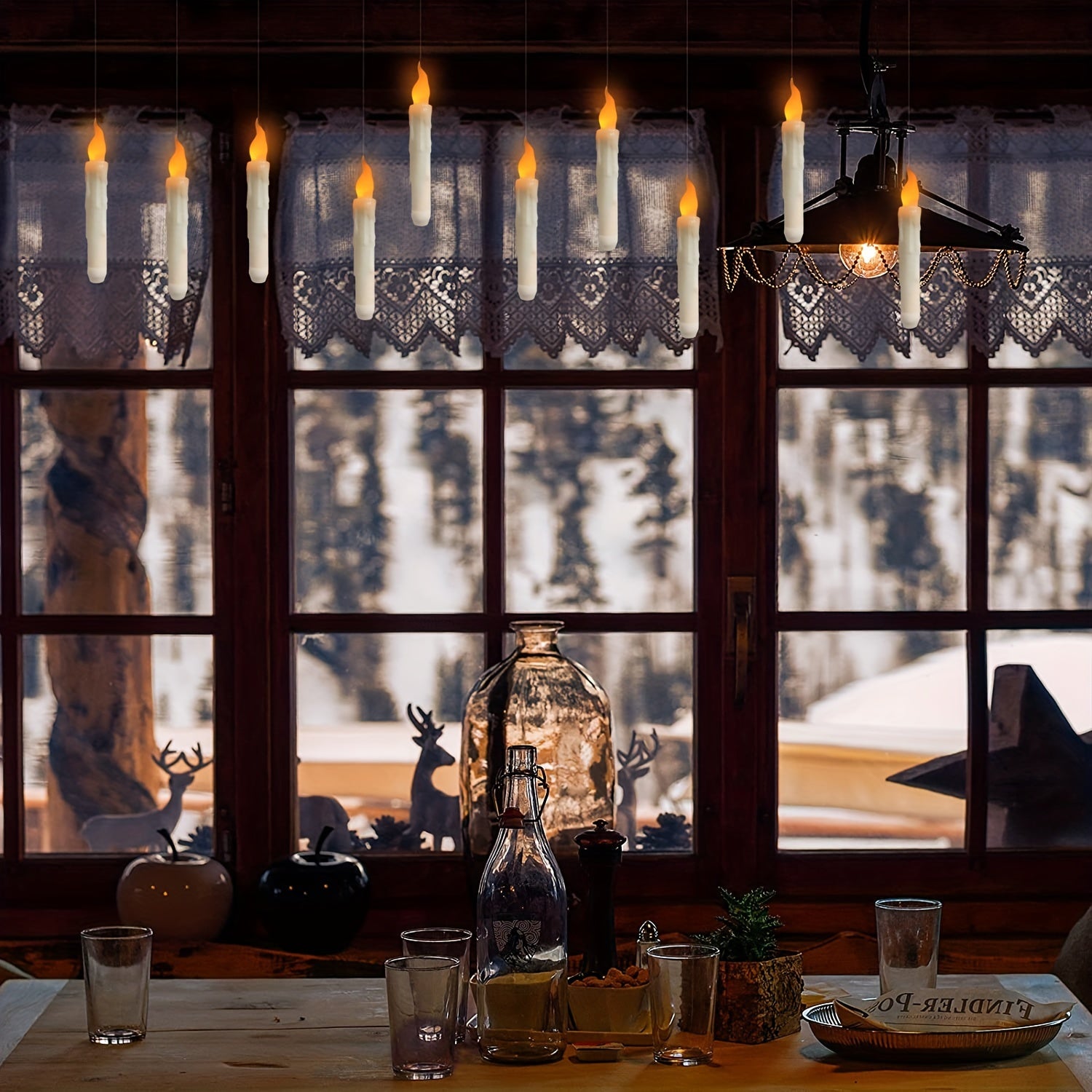 12 pezzi Candele Galleggianti LED Senza Fiamma con Telecomando - Perfette per Decorazioni di Natale e Halloween