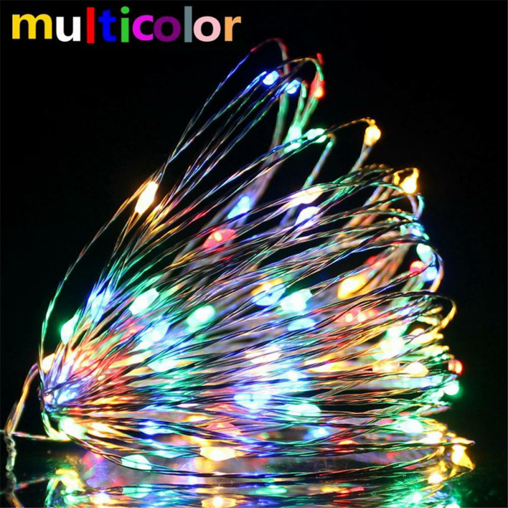 TwinkleWire - Guirnalda de luces LED de cobre USB, decoración multicolor