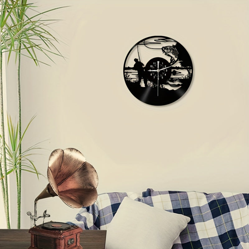 VinylCatch - Vintage Visserij Wandklok