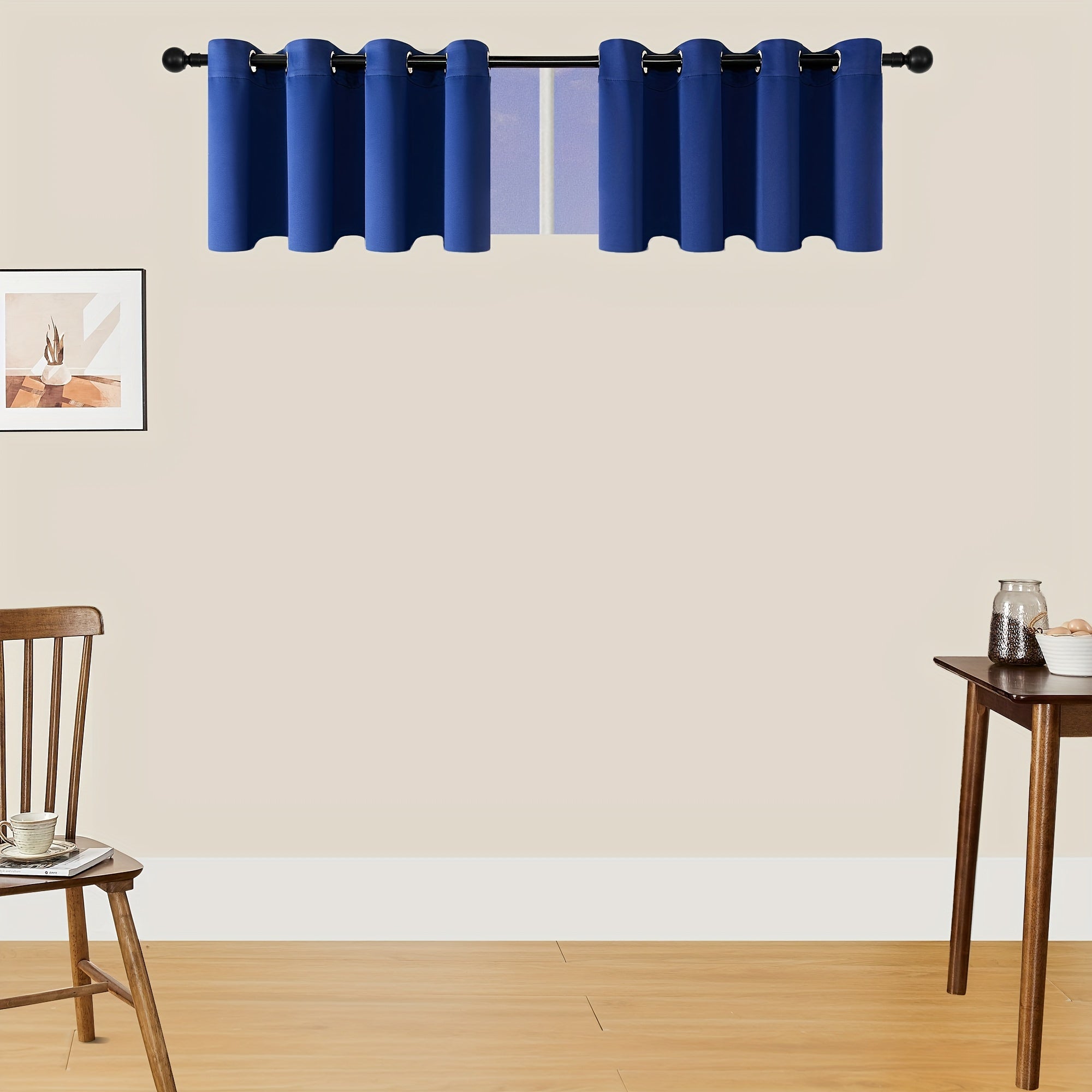 Verduisterende Gordijnen - 2 Stuks Moderne Polyester Gordijnen met Thermische Isolatie en Oogjes