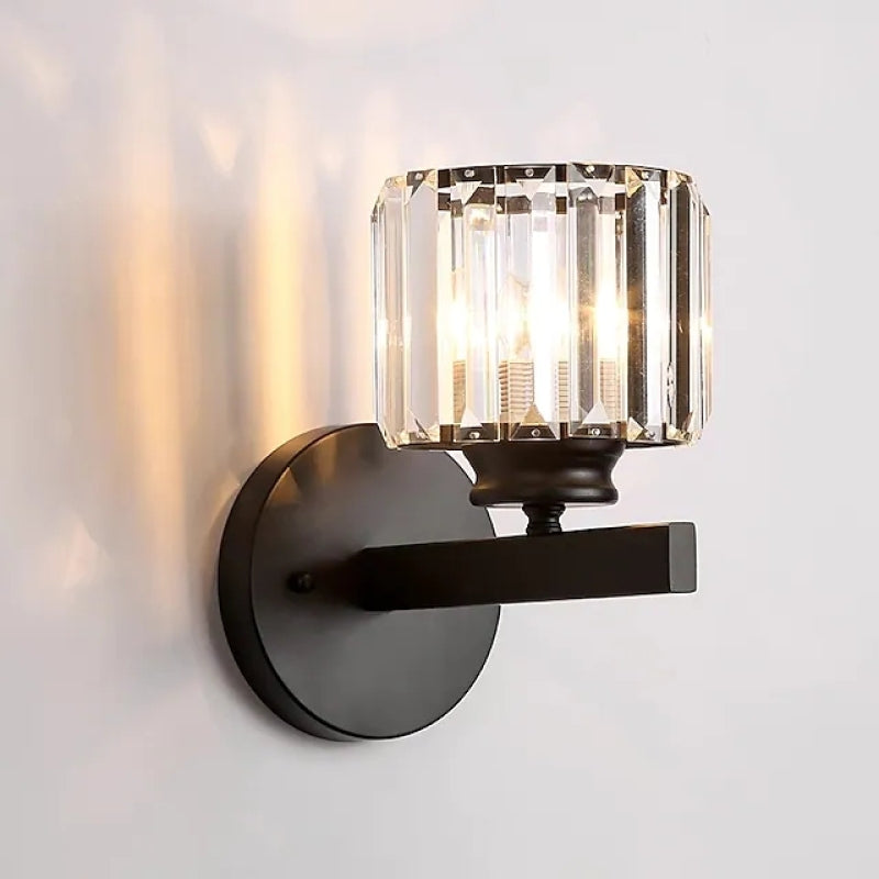 Lampada da parete LED Herbert Moderne - Interno - Nero - Camera da letto - Cristallo/Metallo