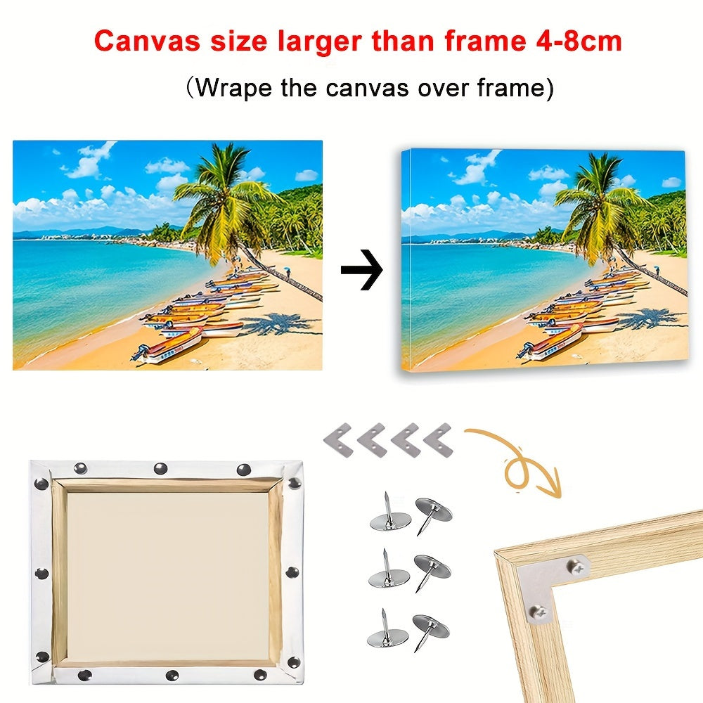 Cornice fotografica in legno massiccio fai-da-te per dipinti a olio diamantati e decorazioni da parete - Perfetta per l'arredamento domestico