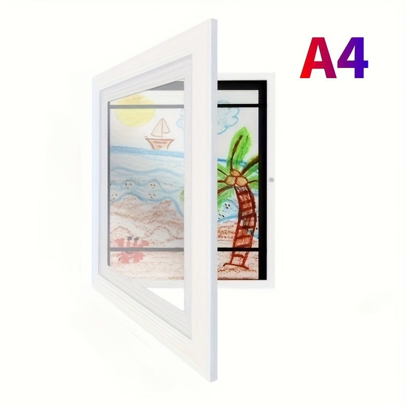 Marco de fotos magnético con frente intercambiable - Perfecto para pósters, fotos, pinturas y decoración de paredes para el hogar y la oficina