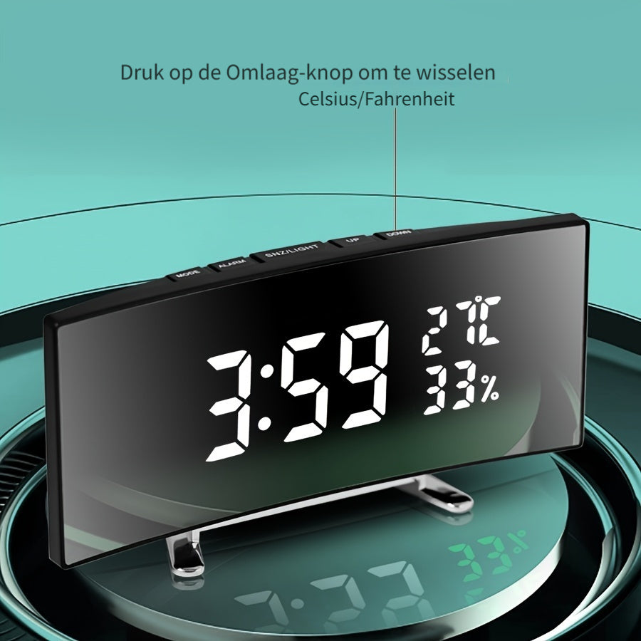 SmartClock - Multifunctional LED Alarm Clock with Temperature Display and USB Power Supply