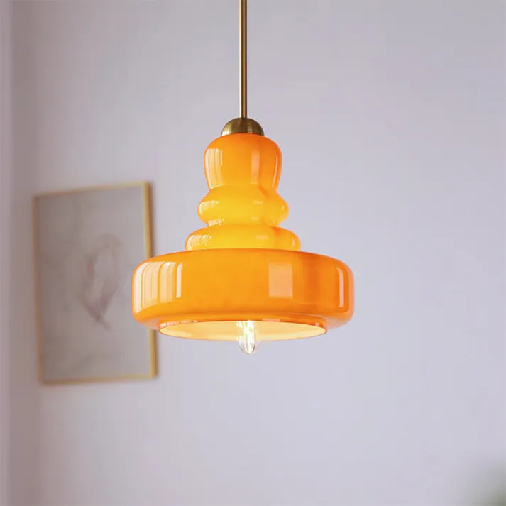 GlassElegance - Stylish Glass Pendant Lamp for Living Room and Kitchen