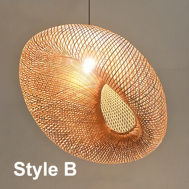 Candeeiro suspenso de rattan design