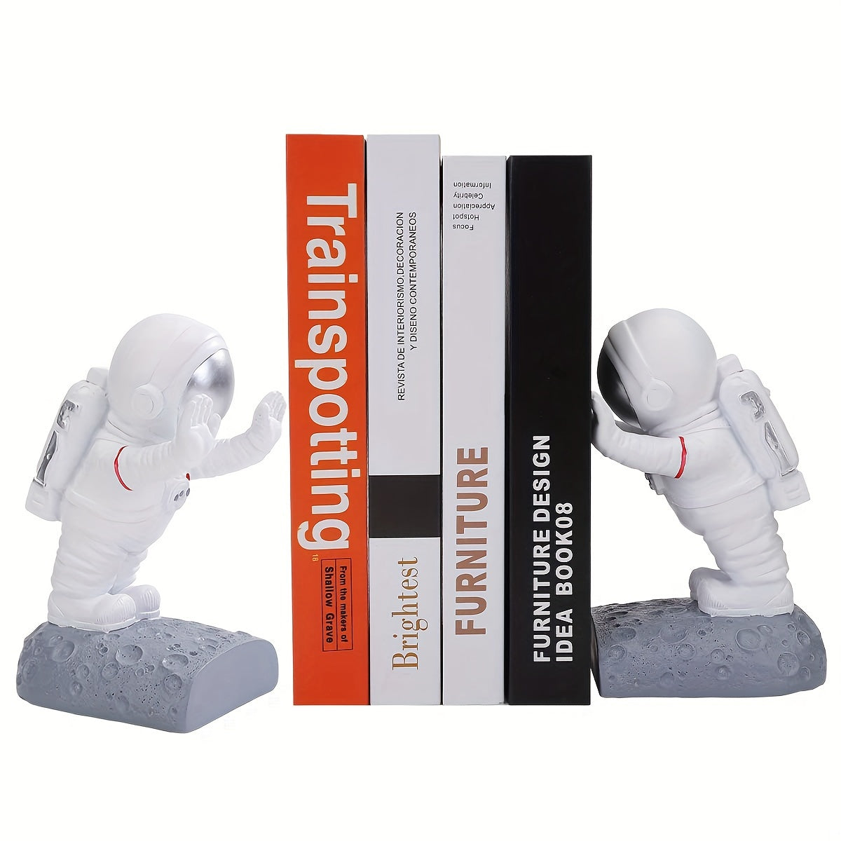 SpaceHold - 2 unidades de Suportes para Livros de Astronauta para Livros Pesados