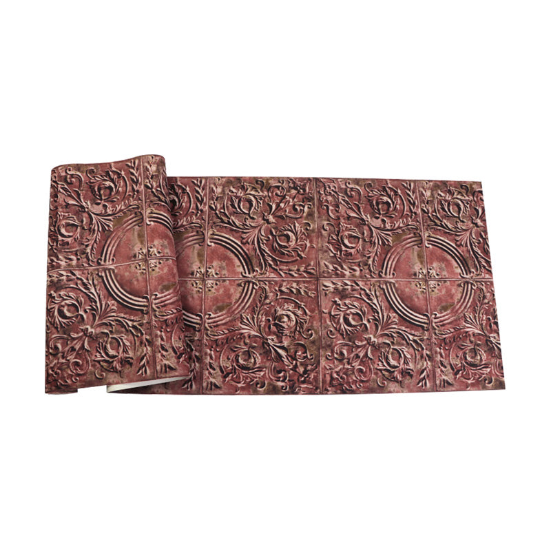 Carta da parati metallica 3D stampata per ristoranti industriali, 33 'per 20,5 "