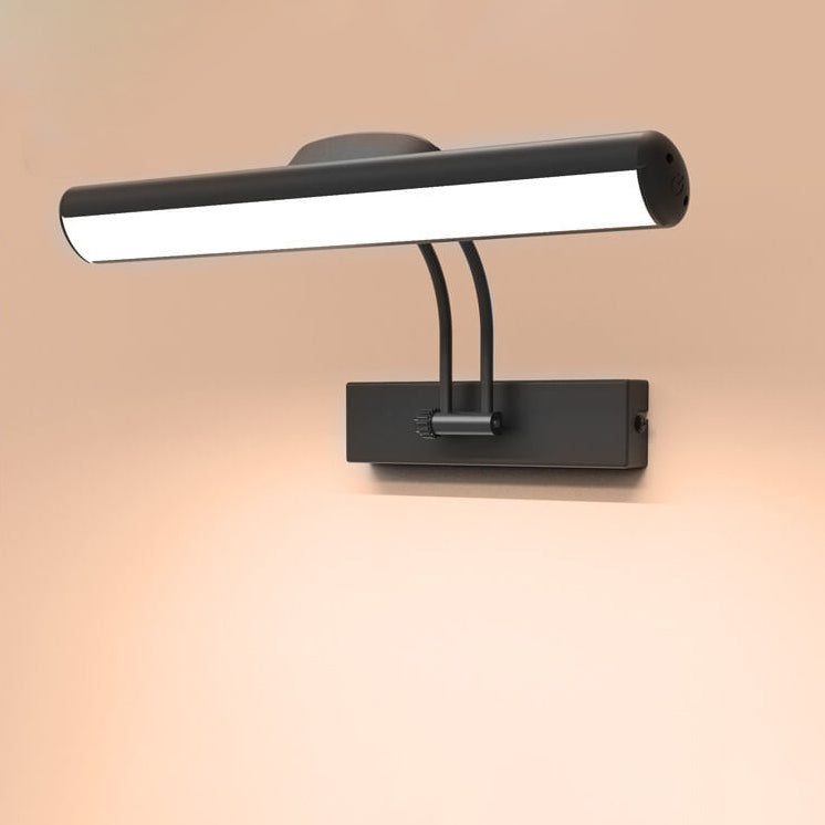 Candeeiro de parede LED minimalista ajustável em forma de barra para casa de banho