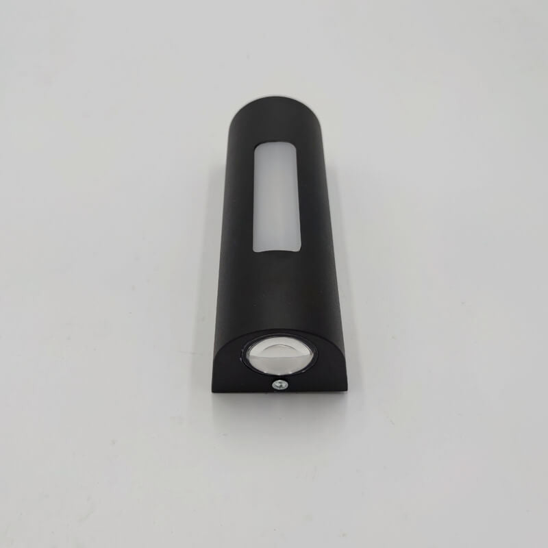 Luminária de parede exterior cilíndrica LED minimalista moderna