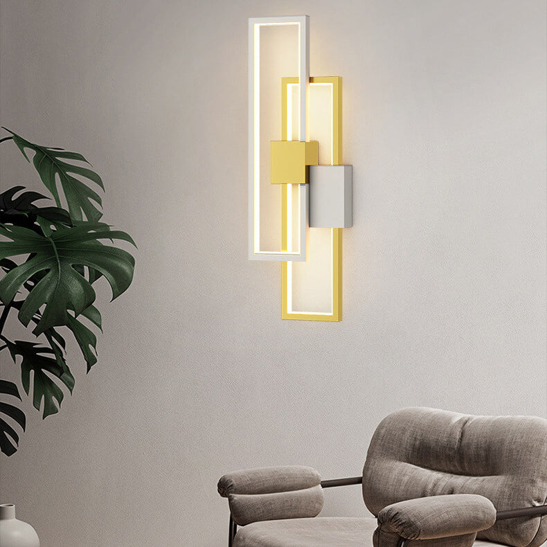 LumiSil - Lámpara de pared LED con marco cuadrado minimalista