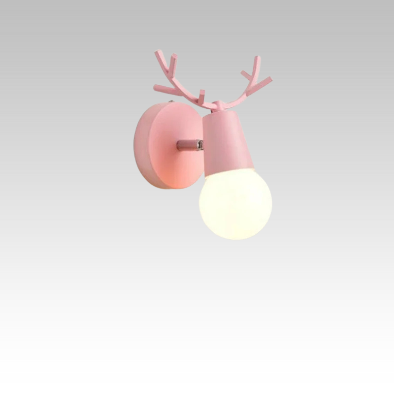 AntlerGlow - Modern Adjustable Children's Room Wall Lamp