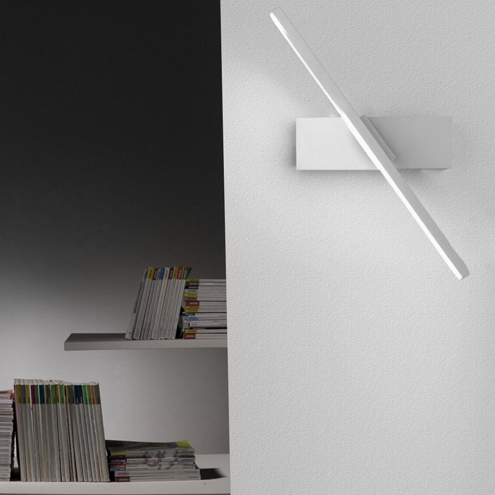 Lampada da parete moderna a striscia LED girevole
