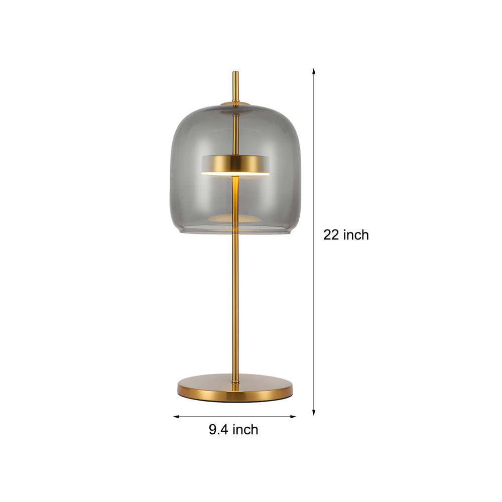 LumiLux - Lámpara de Mesa de Cristal Mística para una Atmósfera Cálida