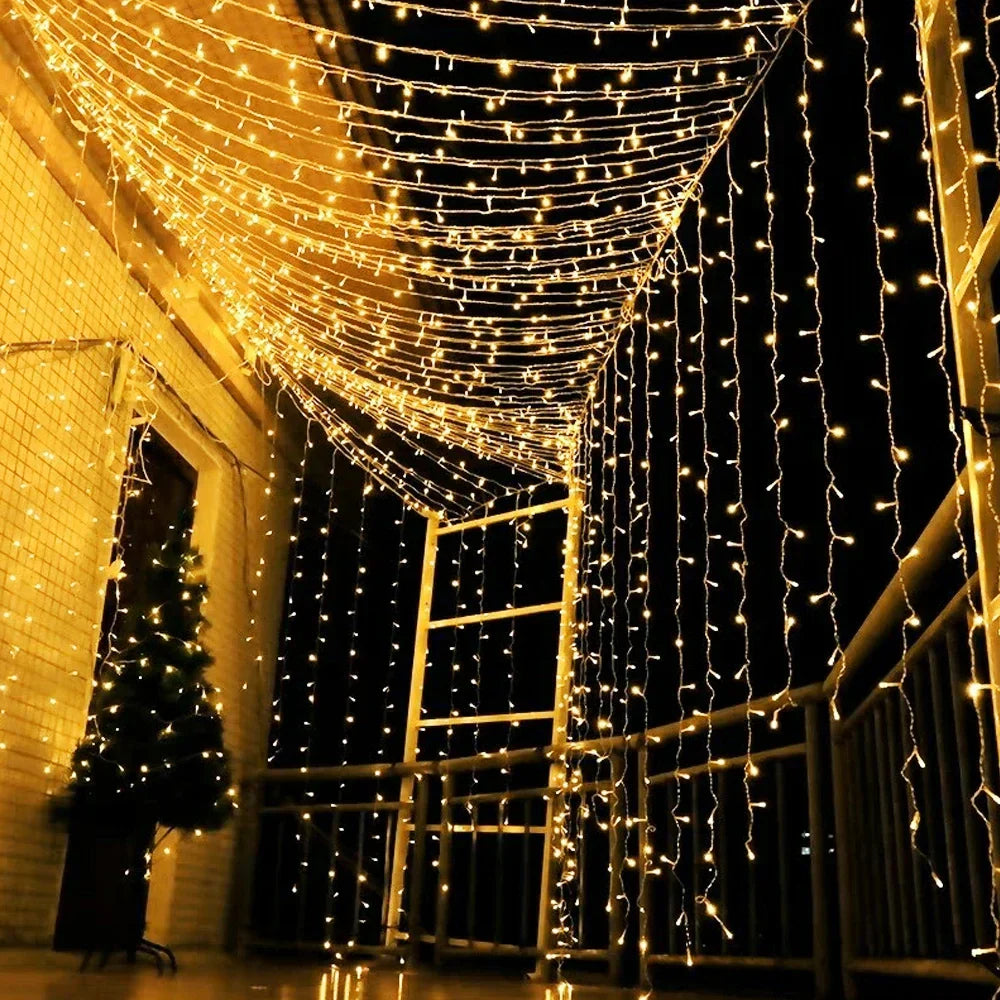 LumiCurtain - LED Gordijnverlichting voor Buiten – Waterdichte Sfeerverlichting voor Tuin, Balkon & Terras