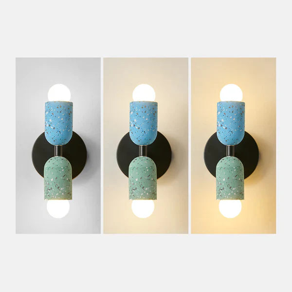 Lampada da parete creativa a doppia testa per la casa