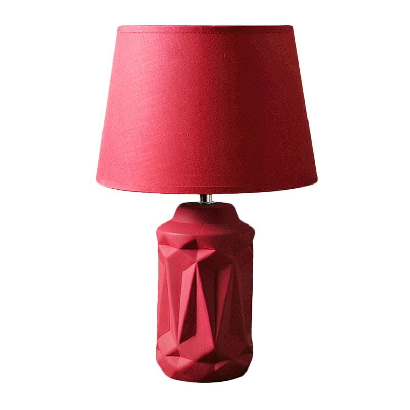 GloedGlow - Lampada da notte rossa in ceramica
