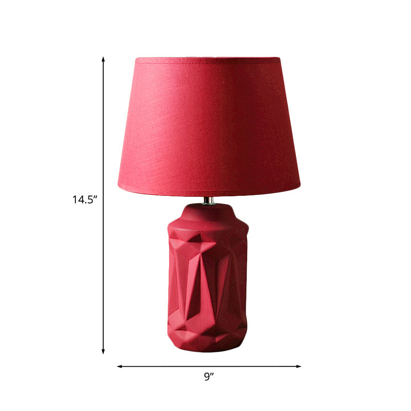 GloedGlow - Lampada da notte rossa in ceramica