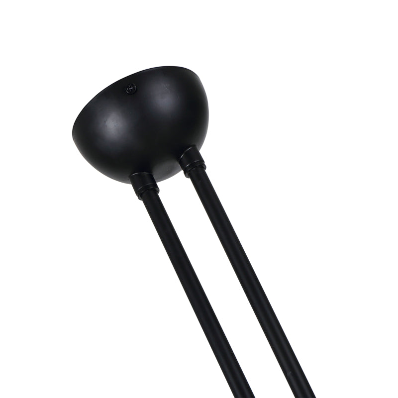 Candeeiro suspenso preto moderno com bico de pato - 2/3/5 luzes