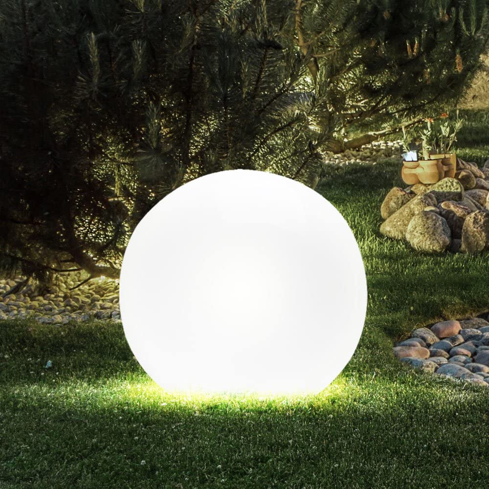 Luz de jardim em forma de bola