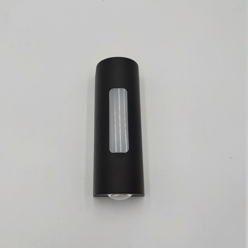Luminária de parede exterior cilíndrica LED minimalista moderna