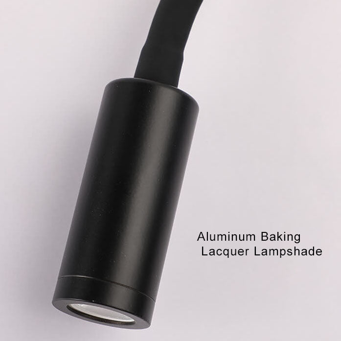 FlexiGlow - Lampada da parete LED regolabile con luce a 360 gradi