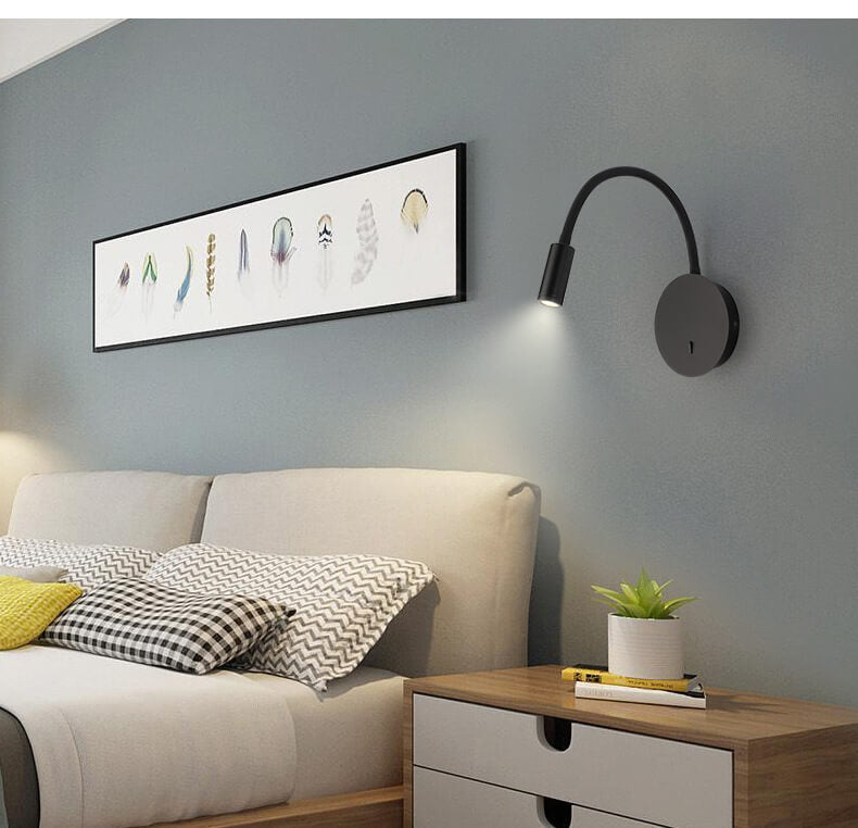 FlexiGlow - Lampada da parete LED regolabile con luce a 360 gradi