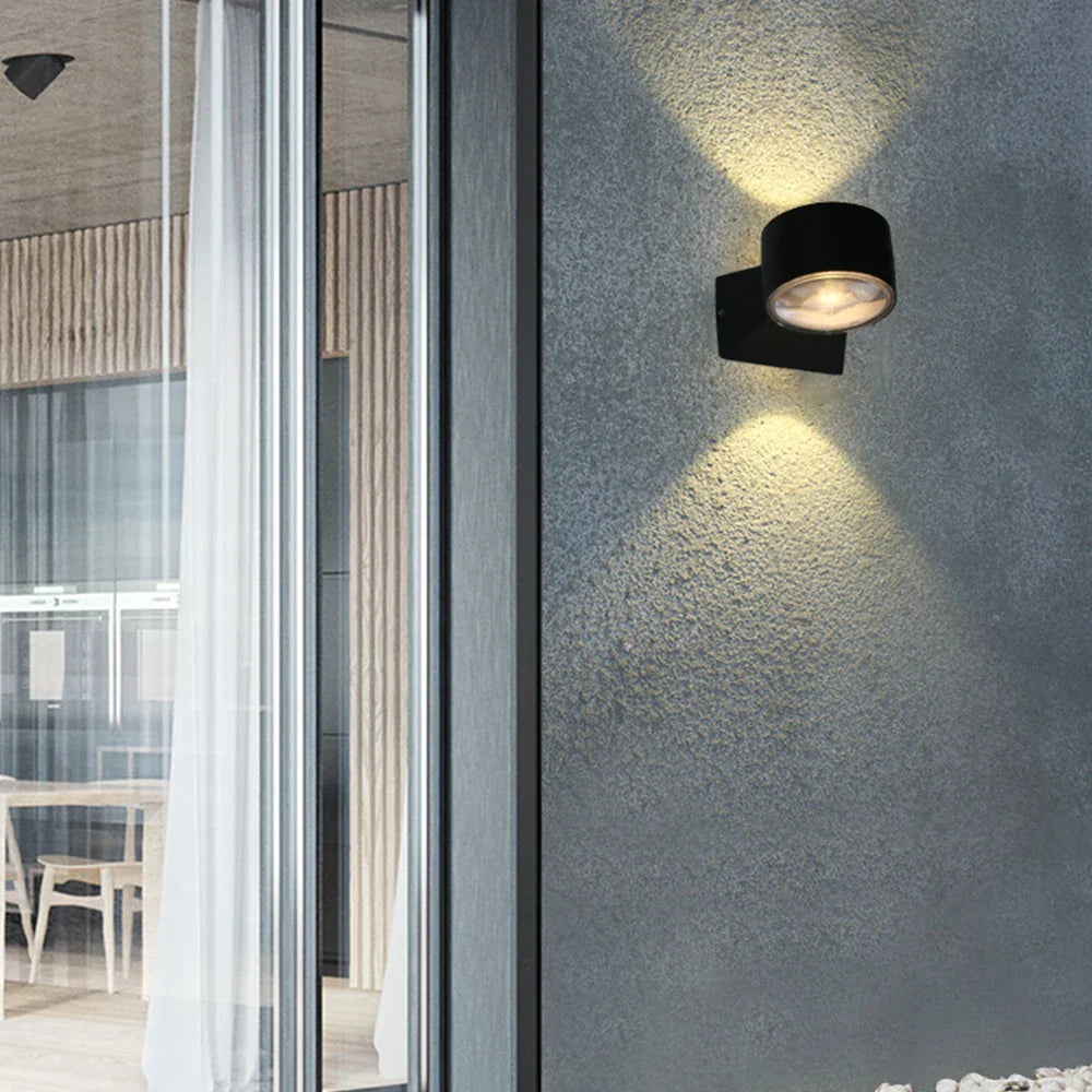 AquaShield - Lámpara de jardín de aluminio resistente al agua