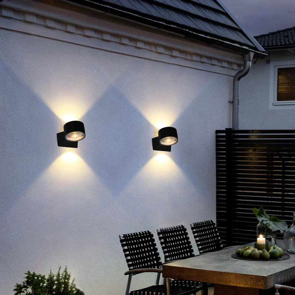 AquaShield - Lámpara de jardín de aluminio resistente al agua