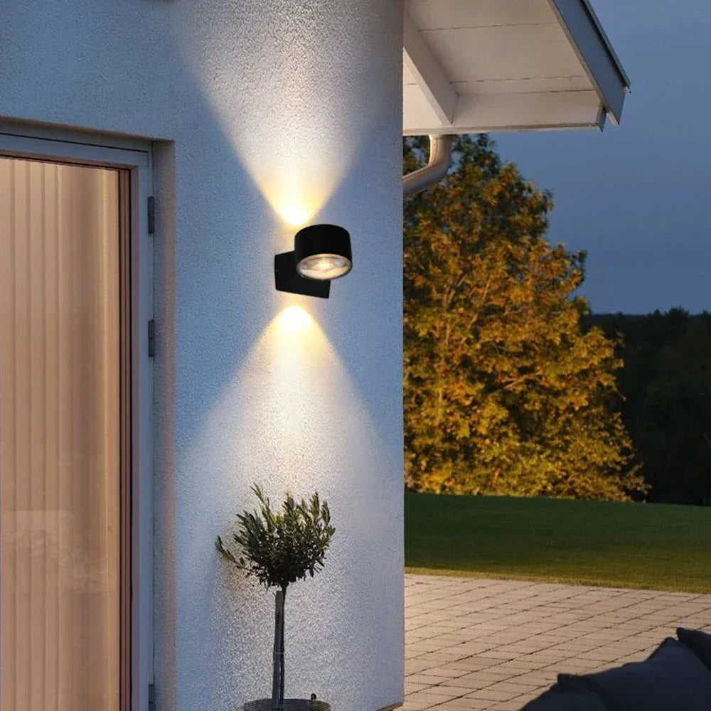 AquaShield - Lámpara de jardín de aluminio resistente al agua