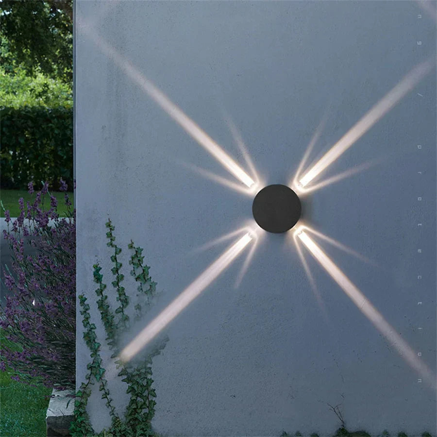 LumiWall – Lámpara de pared LED resistente a la intemperie para exteriores – Iluminación eficiente y elegante