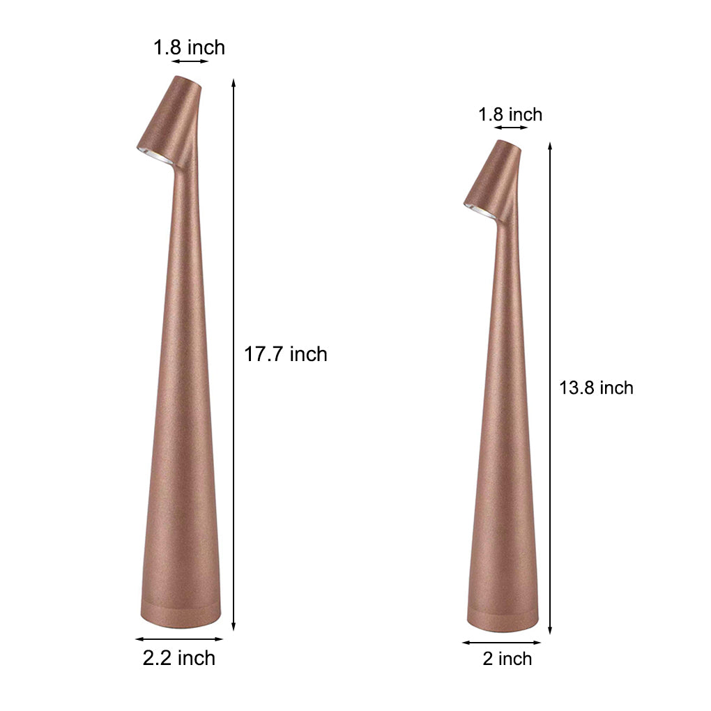 AuroraGlow - Stylish Conical Table Lamp with Downlight and USB Charging Capability