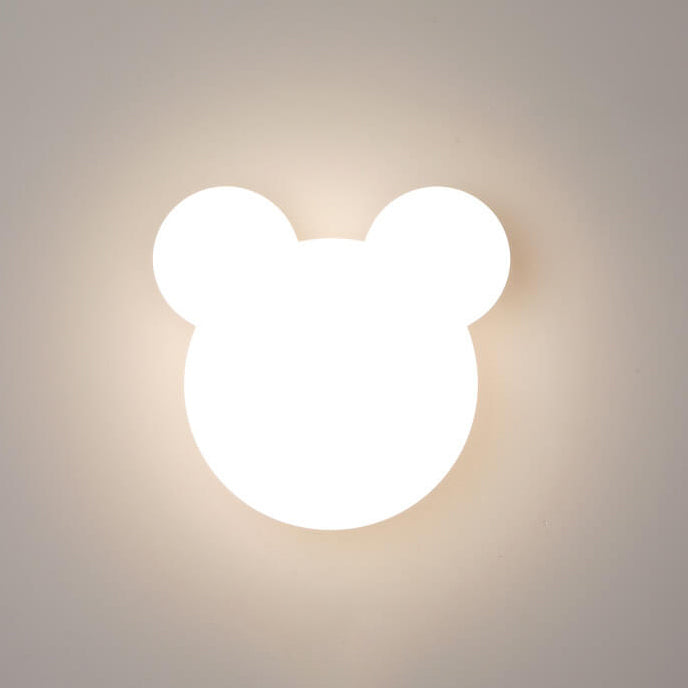 Lámpara de pared LED minimalista con forma de oso de dibujos animados