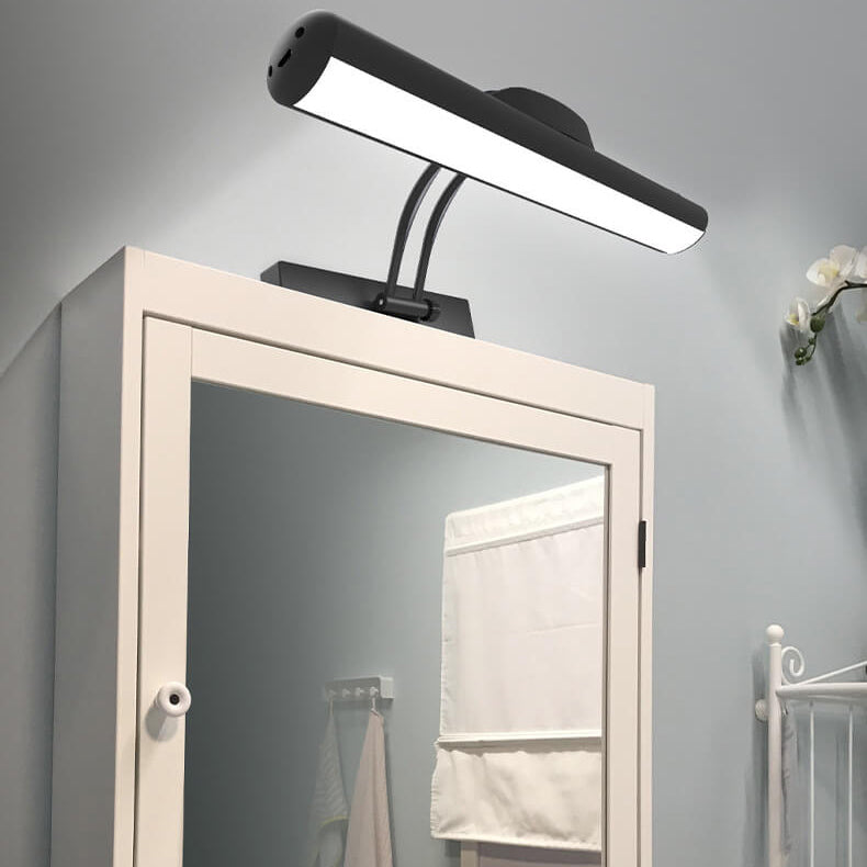 Candeeiro de parede LED minimalista ajustável em forma de barra para casa de banho