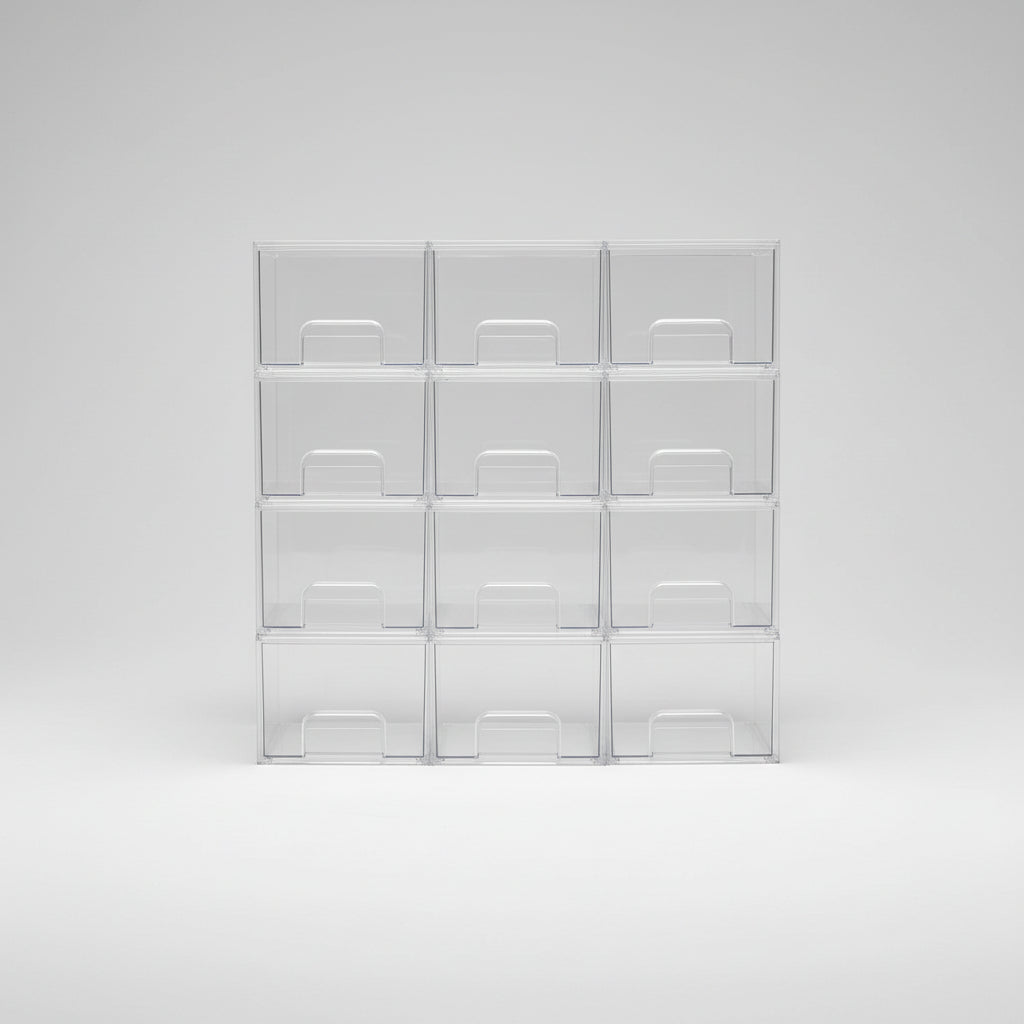 Transparent Drawer Organizer Jewelry Cosmetics Stackable Storage Boxes