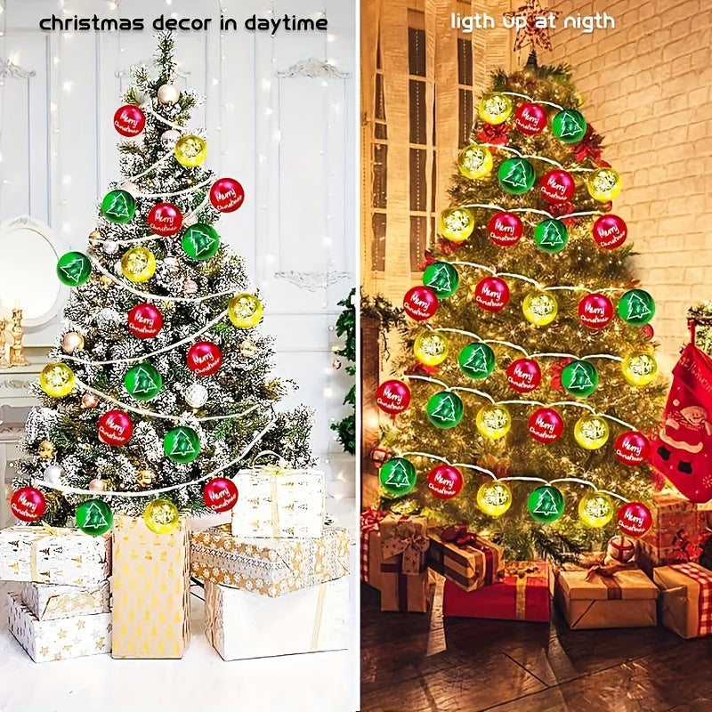 DecoGlow - Art Deco LED Light String Snow Globe