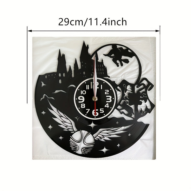 Relógio de Parede Silencioso em Vinil com Luz LED - Perfeito para Sala de Estar, Quarto, Cozinha e Escritório | Presente Ideal para Aniversário, Dia da Mãe e Halloween