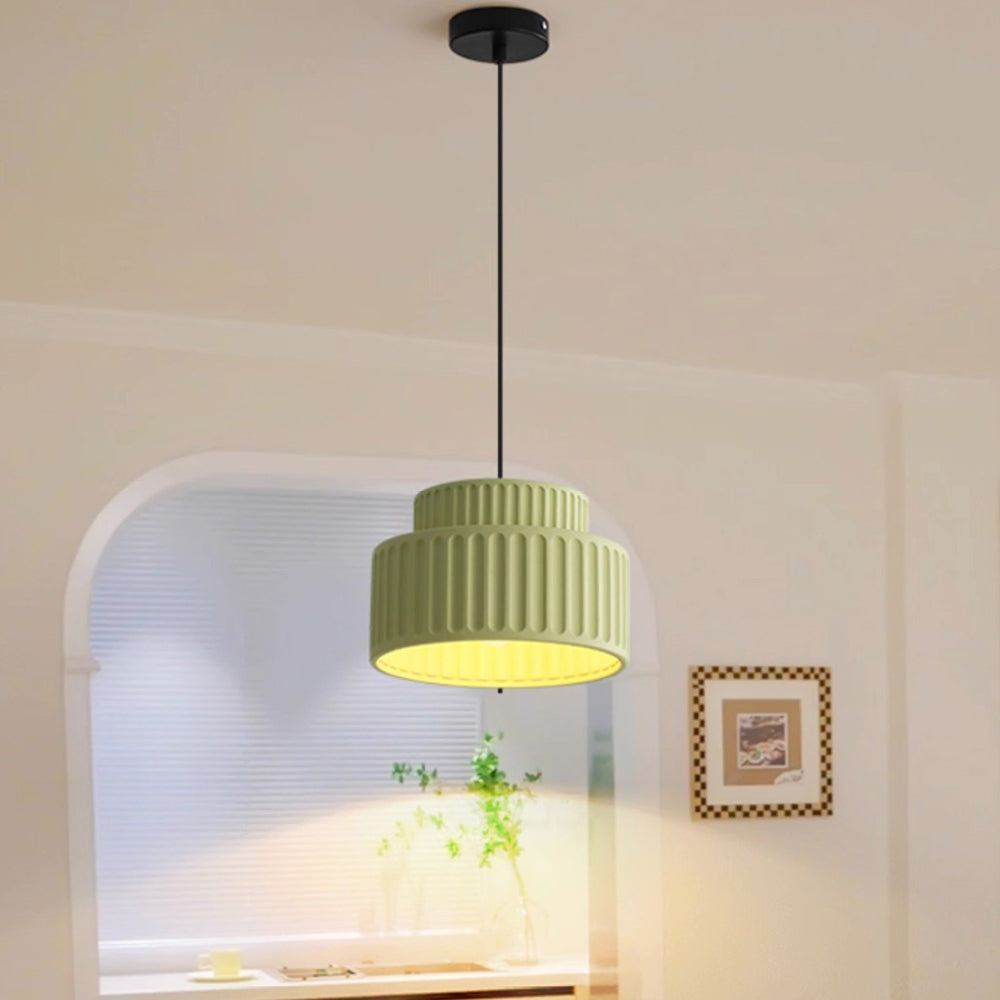 Bauhaus Lâmpada Suspensa Simples Moderna de Resina